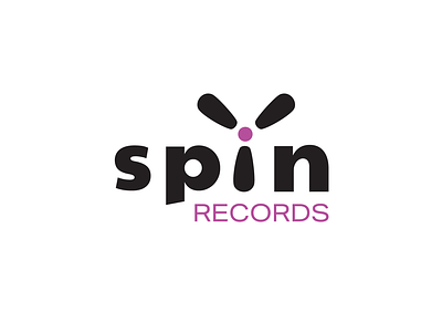 Logo for Spiiin Records daily logo challenge dailylogochallenge design logo