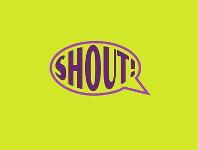 Logo for Shout! messaging app daily logo challenge dailylogochallenge design logo