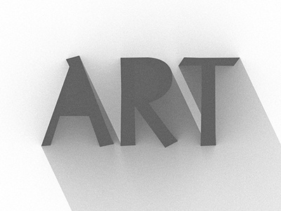 ART shadow typography