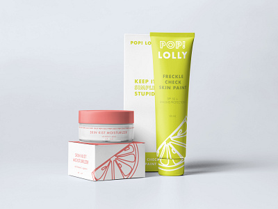 Pop! Lolly Skincare Branding + Product Design beauty branding graphic design packaging products