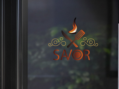 savor logo besst business company flat logo logo design minimal modern restaurants unique