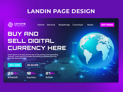 Crypto Landing Page Design