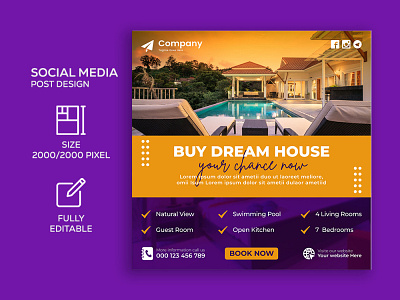 Real Estate Social Media Post Design