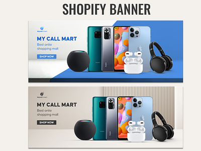 Shopify Banner Design । Website Banner Design Template