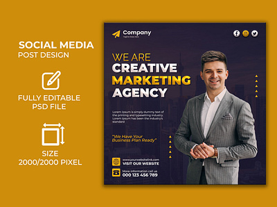 Corporate Social Media Post Design - Banner Ads Design agency ads agency banner banner design banner designer bnner ads corporate flyer corporate poster facebook post flyer flyer design graphic design instagram post logo marketing banner nft banner post design real estate ads social media post