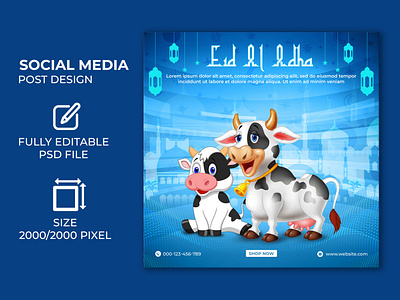 Eid Ul Adha  Social Media Post Design - banner ads