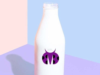 Night milk. branding graphicdesign ikon logo milk