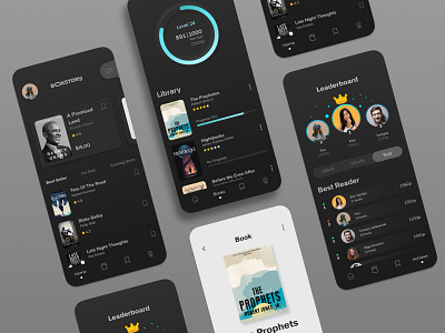 Bookstory App For People Who Love Reading app design figma ui