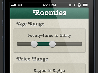 Roomies Age/Price/Neighborhood Preferences