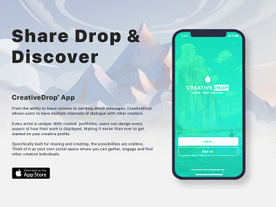 CreativeDrop® UI/UX Design app branding design logo ui ux