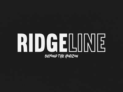 RIDGELINE: Beyond The Horizon Logo Design branding chaostheory design graphic design illustration logo typography