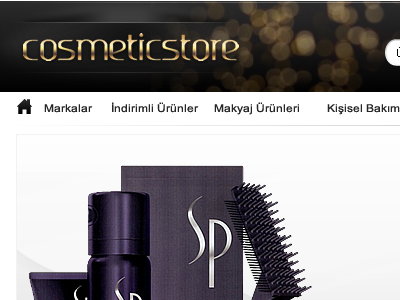 Cosmetics Store design web