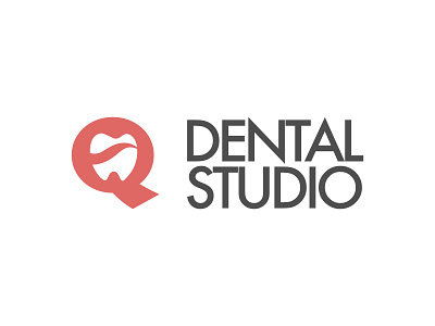 Q dental studio logo affinity designer branding design logo