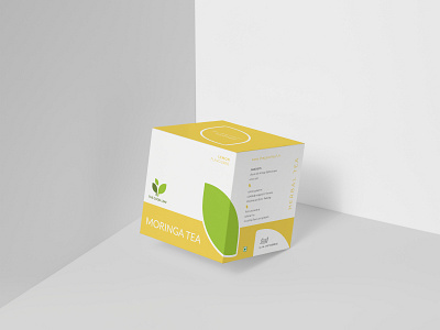 Moringa Tea packaging design branding design mockup organic food packaging design typography