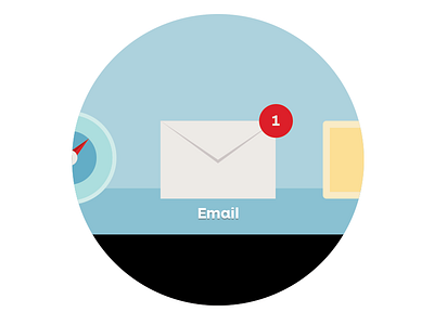 Email email flat illustration