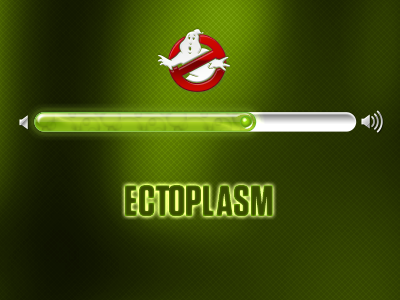 Ecto1 ectoplasm ghostbusters glow slider ui