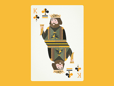 Robert Baratheon as the King of Clubs