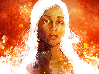 Daenerys Targaryen 'the unburnt' daenerys design fan art game of thrones illustration targaryen