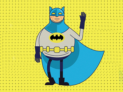 Na na na FATMAN batman comicbook design fan art fatman flat graphic illustration minimal