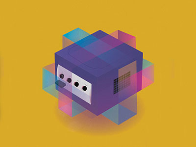 GameCube fanzine game game cube gamer illustration vector