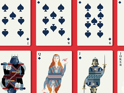 Spades, from Game of Thrones Playing Cards cards game of thrones got sansa stark spades starks