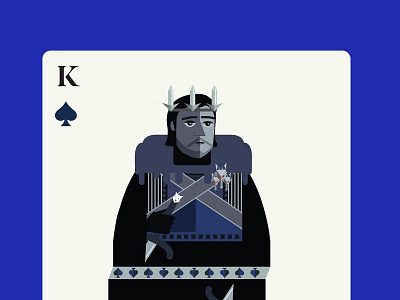 Jon Snow as the King of Spades