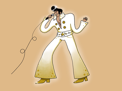 Elvis character design elvis
