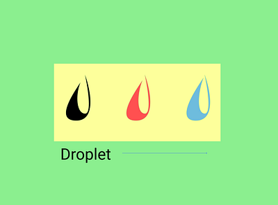 Droplet design figma illustration