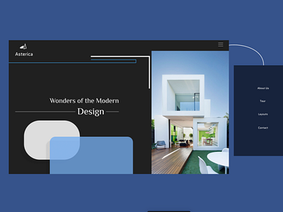 Modern Asterica Design branding design figma house ui ux