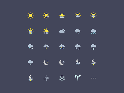 Weather Icons cloud icon set icons moon sun weather