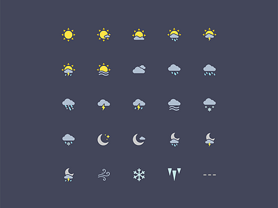 Weather Icons cloud icon set icons moon sun weather