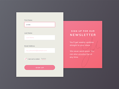 Daily UI #001 Signup daily ui dailyui form sign up