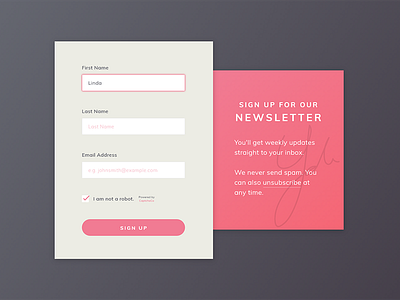 Daily UI #001 Signup