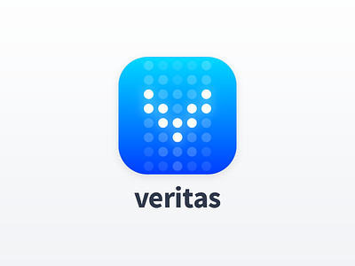 Veritas Logo branding grid icon ios logo matrix veritas