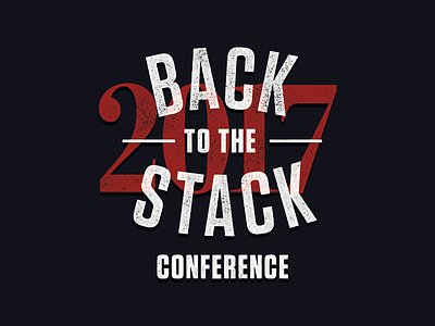 Fullstack Academy: Back To The Stack americana brand clothing conference industrial logo packaging typography