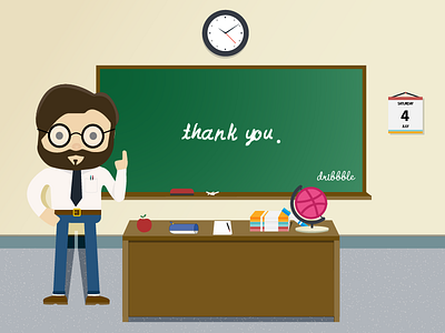 Dribbble classroom - Thanks Kevin!