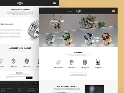 De Grace Redesign branding degrace home home page bijoux or rebranding redesign refonte