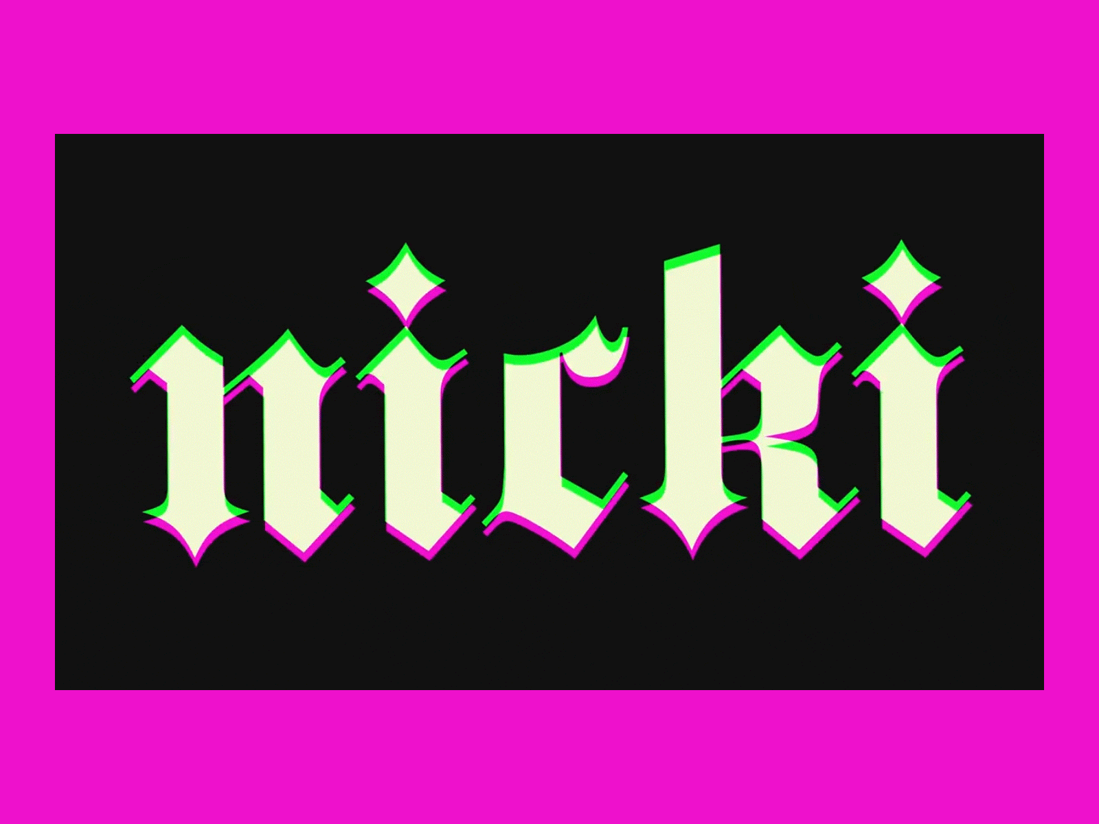 MTV Nicki Minaj Spot animation design gif television title card title design title sequence typography