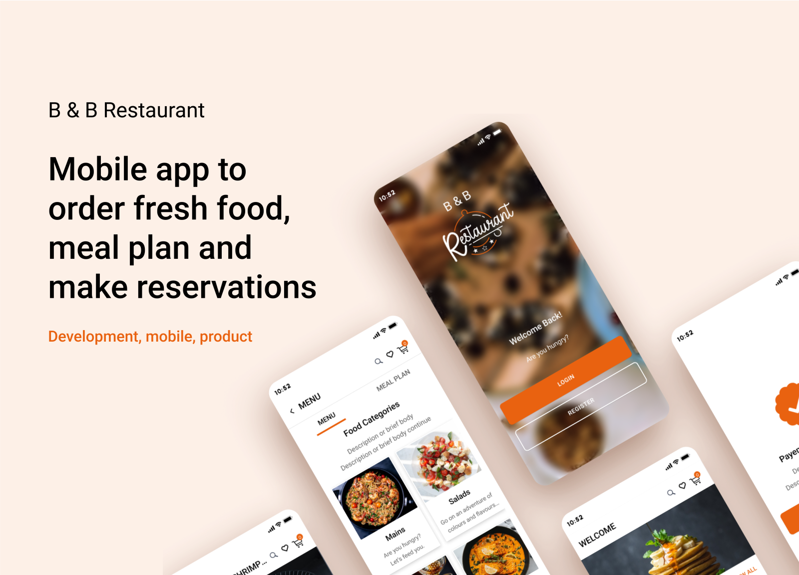 B And B Restaurant Mobile App Meal Orderplan And Reservations By Syster Esmeralda Obene On Dribbble 4156