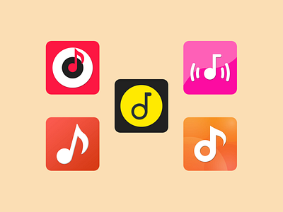 Music app icons