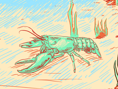 Lobster fauvist lobster ocean