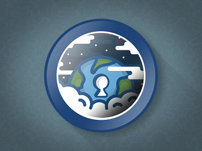 World Of Possibilities art clouds color earth hipster icon illustration line possibilities space world