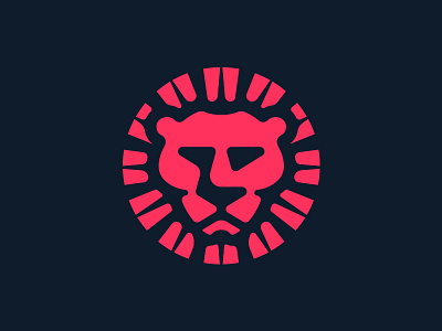 Lion Icon 2016 animal animals bold circle circular icon illustration lion lions logo logos retro