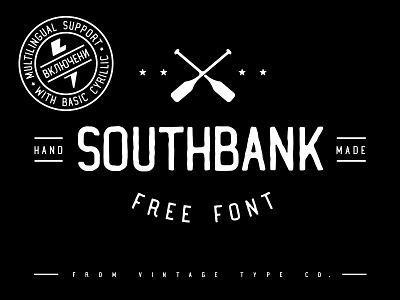 FREE Font Southbank aged condensed cyrillic font free freebie hipster inked rough sans serif vintage