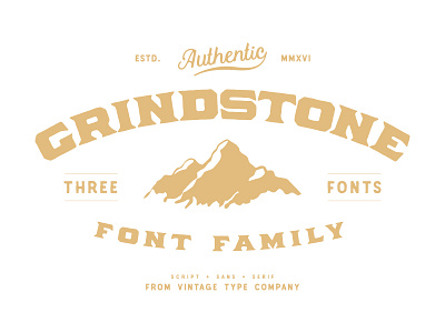 Grindstone Vintage Font Family combo company font fonts hipster new sale sans script serif type vintage