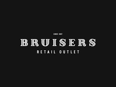 BRUISERS Retail artisan boats display font fonts line logo mono serif sugar vintage