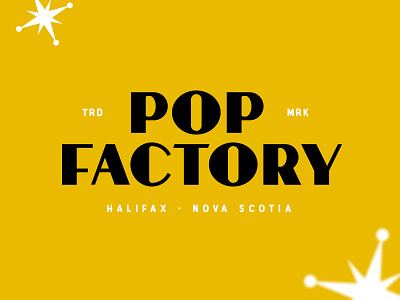 The Pop Factory 50s badge display factory font fonts logo nostalgia pop retro sans vintage