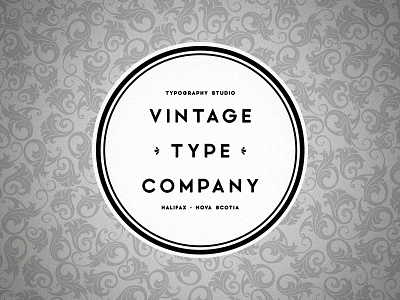 Vintage Type Company badge branding company font fonts logo type typography vintage