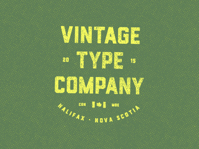 Vintage Type Company [CDN MDE] canadian company drone font fonts made ranger type typography vintage