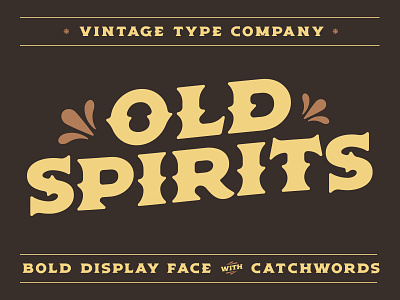 Old Spirits Display Font americana bold display font old serif spirits spurred spurs western